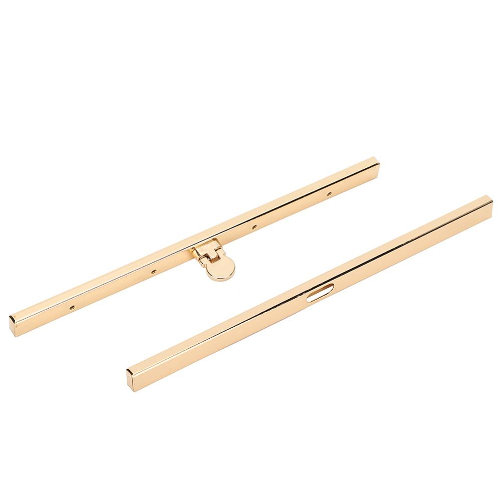 6pcs 19cm/7.5in Purse Frame Hinges Golden Bag Hardware Accessories  For Wallet Making