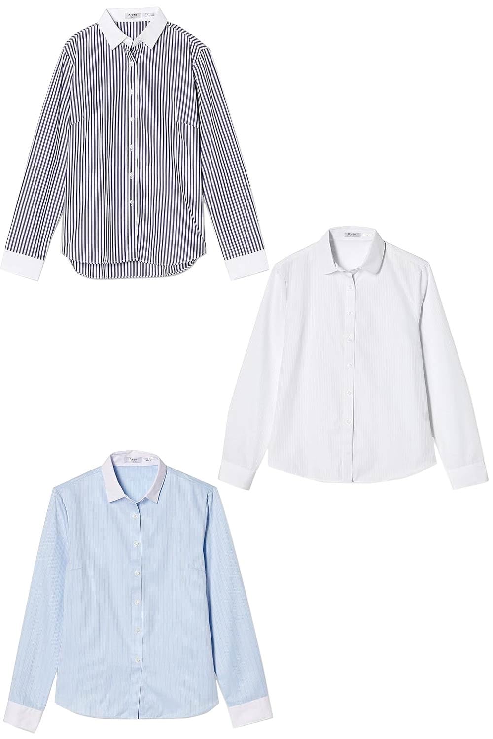 

Atelier Sanrokugo Long Sleeve Blouses for Office Piece Set Women s Blouses, 3-Piece Set, Wear, N-3