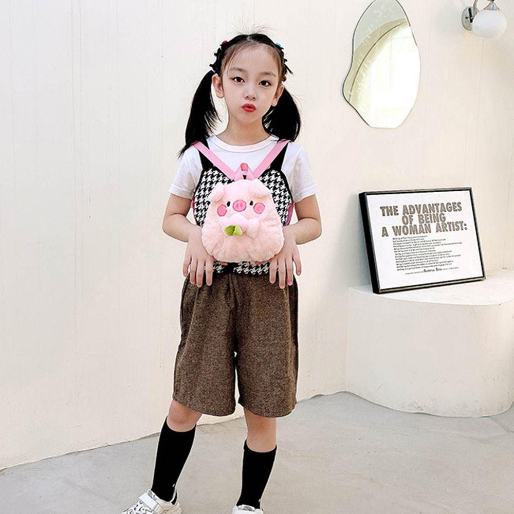 Rabbit Cartoon Plush Schoolbag Penguin Animal Plush Backpack Soft Cartoon Plush Backpack  Children