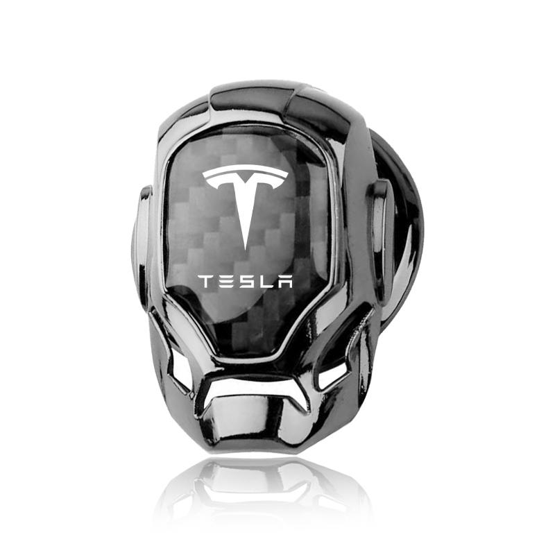 1Pcs Car One-Click Start Buttons Protective Cover Decoration For Tesla Model 3 Model X S 2016-2023  Model Y Decals TM3 TMX
