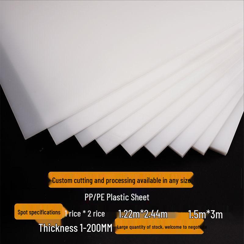 Food-Grade White Polypropylene Board - Wear-Resistant & Durable Engineering Plastic