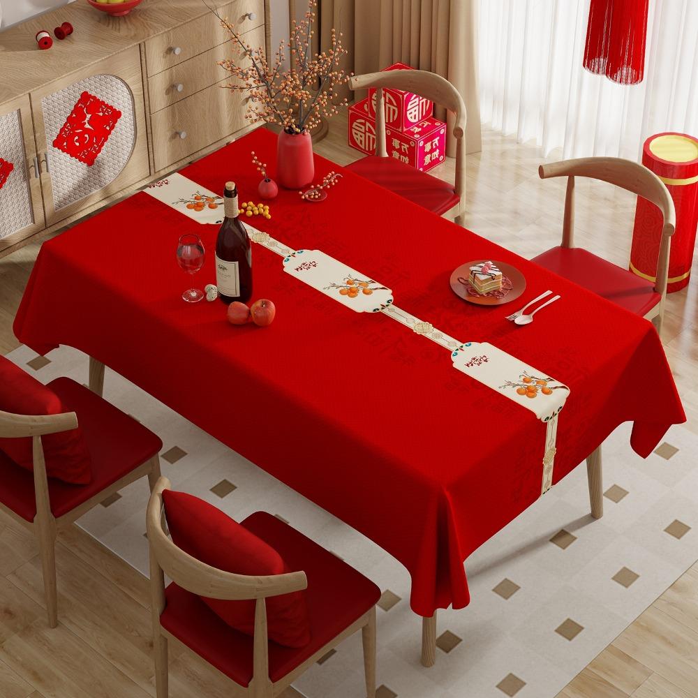 

Thickened Floral Tablecloth PVC Dessert Table Cover Home Decoration Tea Table Cover Wedding S-Style 2