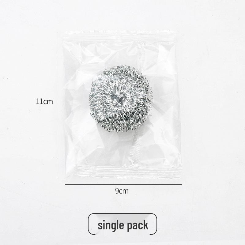 Steel Wool Cleaning Balls - Pack of 6, Multi-Spec Pot Brushes for Kitchen Dishwashing.