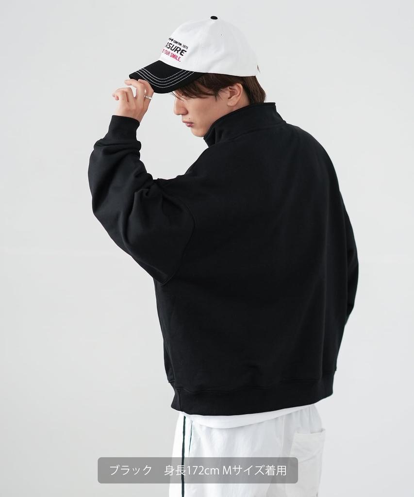 [IMPROVES] [SIDEWAYSTANCE] Uniform Fleece Half-Zip Sweatshirt