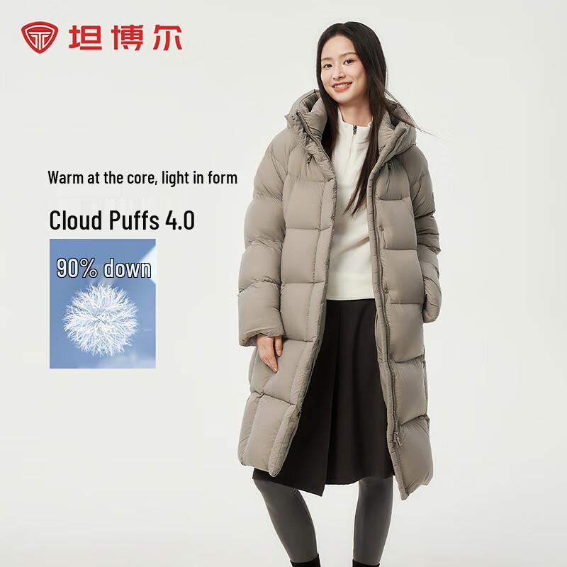 

Tanboer Women s Hooded Long Thickened Down Jacket L