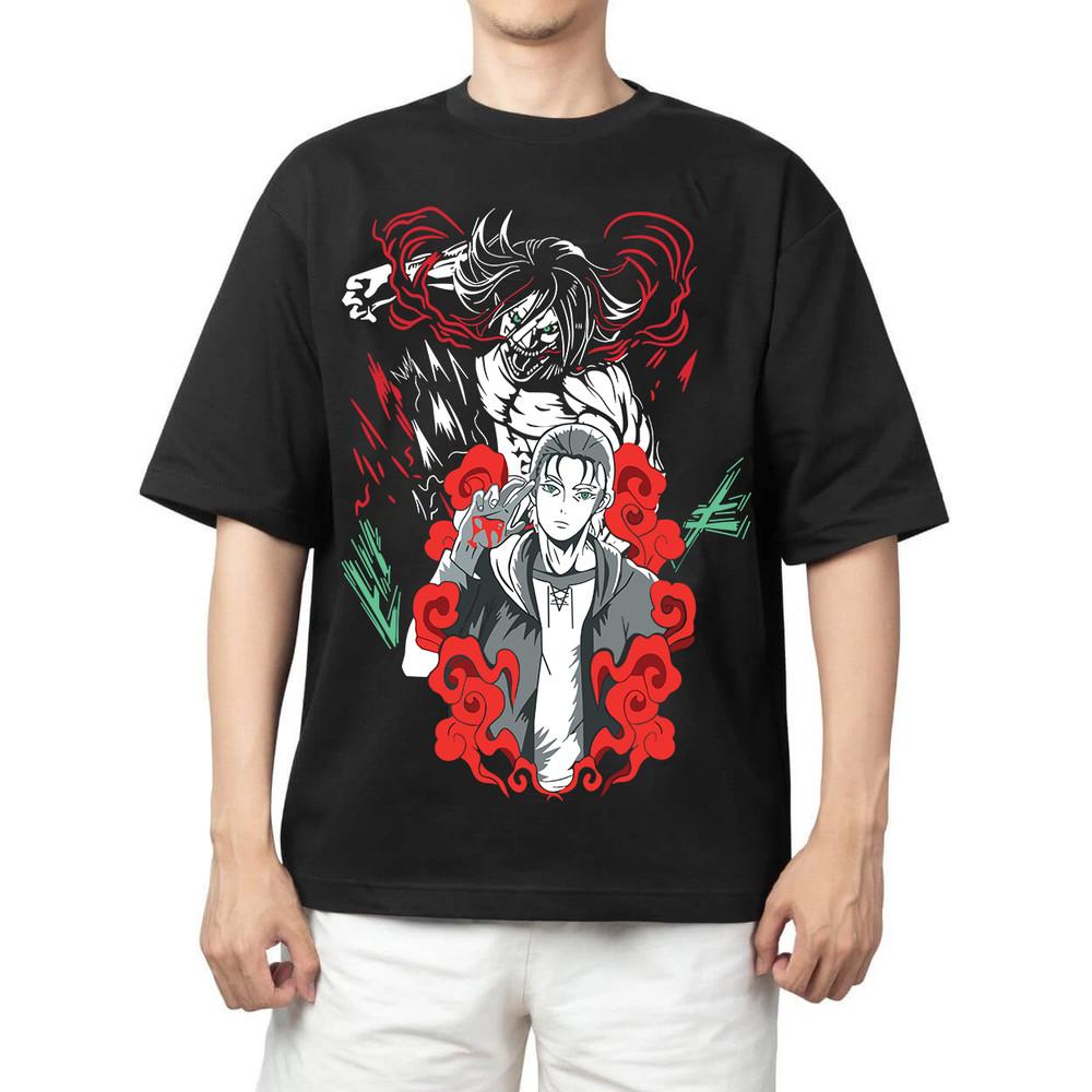 

Anime Attack On Titan Eren Yeager T Shirt Size S - 5Xl Gift For Friends V3 Unisex T-Shirt XXXL
