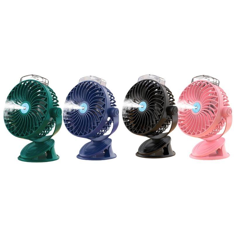 

Новый зажим вентилятора беспроводной портативный петля с зажимом 360 градусов колеблющийся автомобильный стол для домашнего использования вентилятор мини-клип распылитель воды