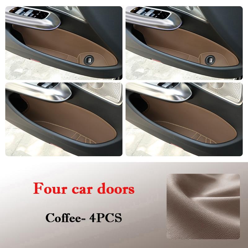 For Lynk & Co 09 2026 2026 Car Door Slot Protective Pad Leather Waterproof Door Groove Mat Storage Barrel Interior Accessories