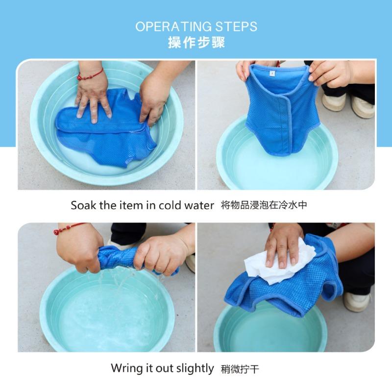 Summer Pet Dog Cooling Vest Heat Resistant Cool Dogs Clothes Breathable Sun-proof Clothing for Small Large Dogs Outdoor Walking