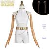K-POP Demon Hunter Girl Group Cosplay: Rumi, Zoe, & Mira Performance Costumes In White
