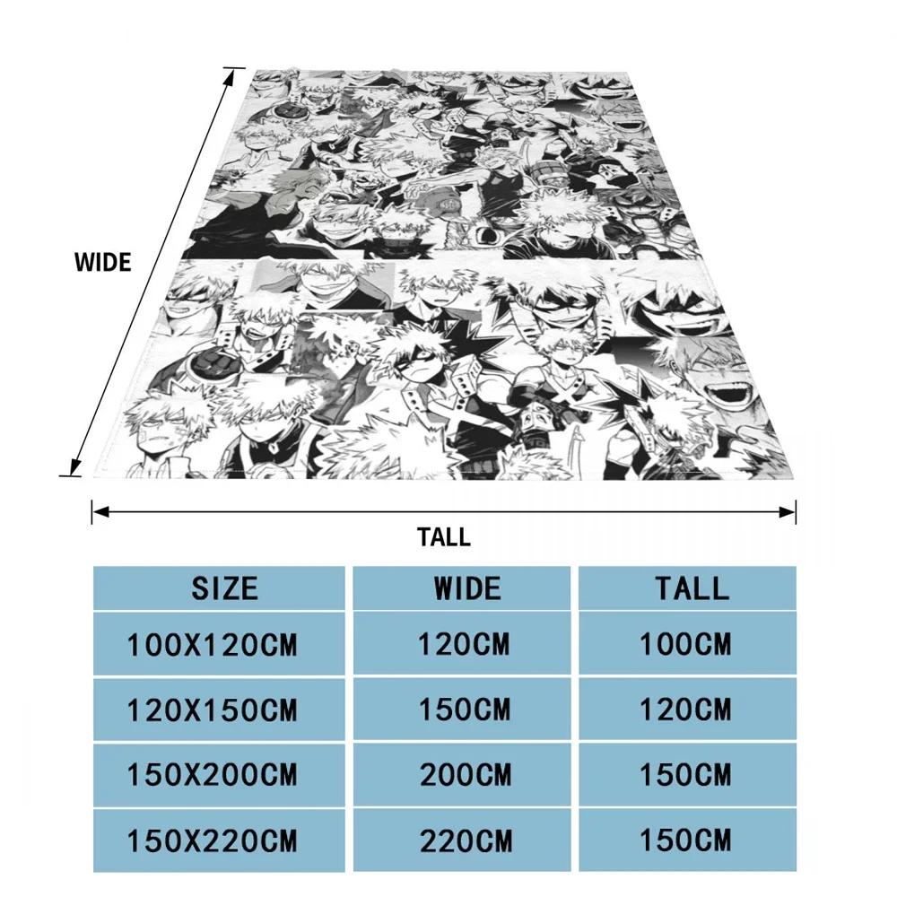 Katsuki Bakugo Battaniye Flanel Dekorasyon My Hero Academia Boku Hiçbir Kahraman Academia Ev Kanepe Yatak Örtüsü için Taşınabilir Atmak Battaniye