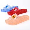 Women's Non-Slip Crystal Clear Mid-Heel Slippers - Comfortable & Foot-Friendly for Bathing & Home Use