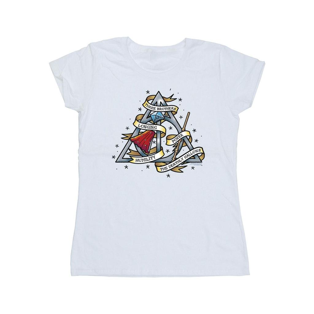 Harry Potter Womens/Ladies The Deathly Hallows Cotton T-Shirt