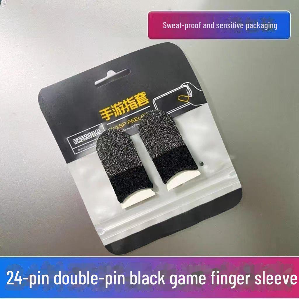 Ultradünne kabellose Gaming-Fingerlinge aus Silberfaser - Schweißfestes Doppelstück für Mobile Gaming