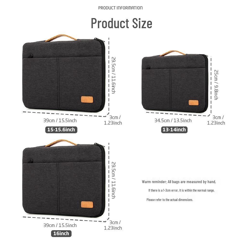 Waterproof Casual Laptop Sleeve 13-16 Inch Lightweight Handbag