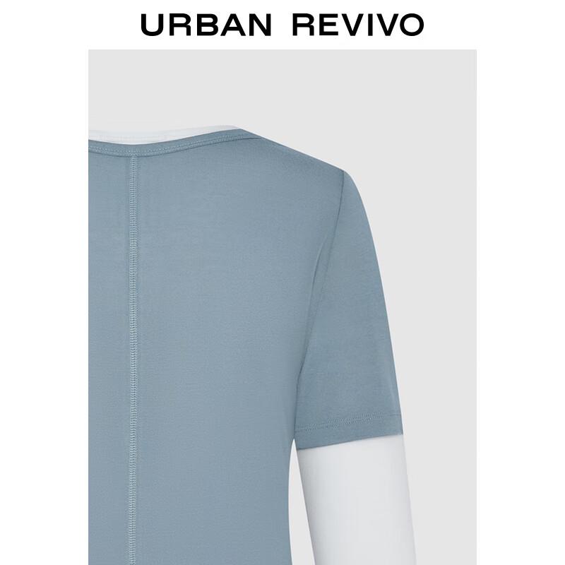 UR Women's Faux Two-Piece Long Sleeve T-Shirt UYV440074