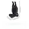 Yoga Hippo Statue Cute Hippopotamus in Meditation Pose Resin Sculpture Funny Desk Decor Unique Gift for Yoga Lovers Relief