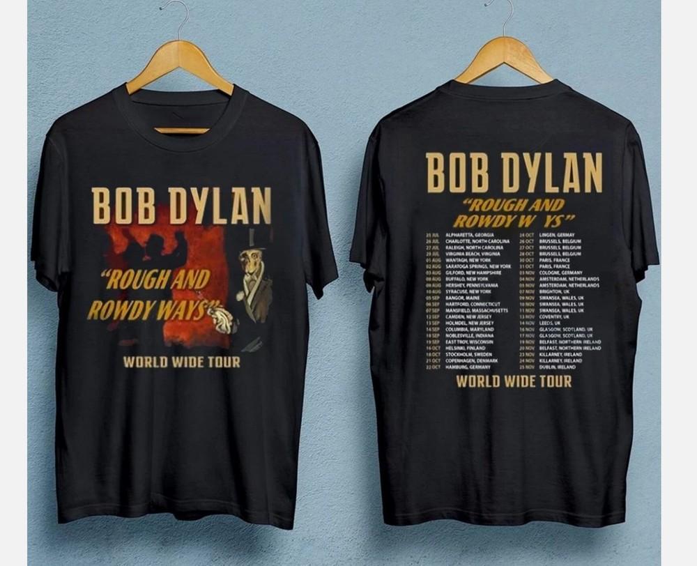 

NEWBob Dylan Rough And Rowdy Ways Worldwide Tour 2025 Tshirt Unisex T-Shirt L