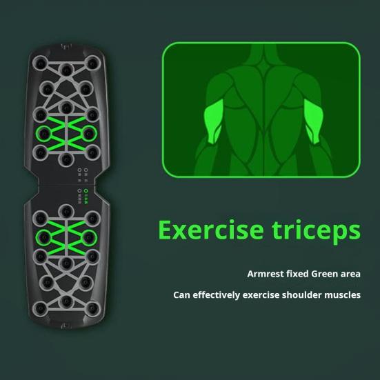 Placă de push-up pliabilă cu mâner anti-alunecare 28 găuri Bărbați Piept Antrenor de mușchi abdominali Placă de bară Push-up Grip Home Gym Echipament de fitness