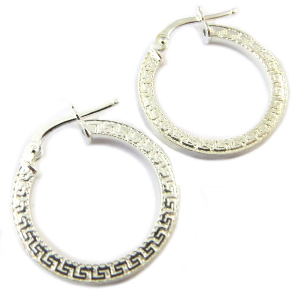 

Les Trésors De Lily [P1687] - Серебряные серьги-кольца «Родос» - 20 мм 2 мм