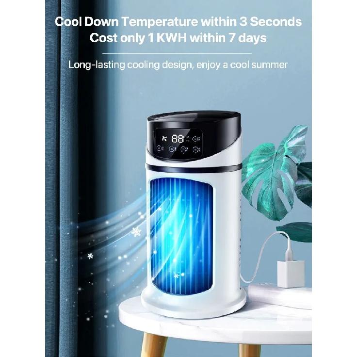 Tragbare Klimaanlage USB Mini Klimaanlage Luftkühler Ventilator Wasserkühlventilator Klimaanlage Luftkühler Für Zuhause Büro