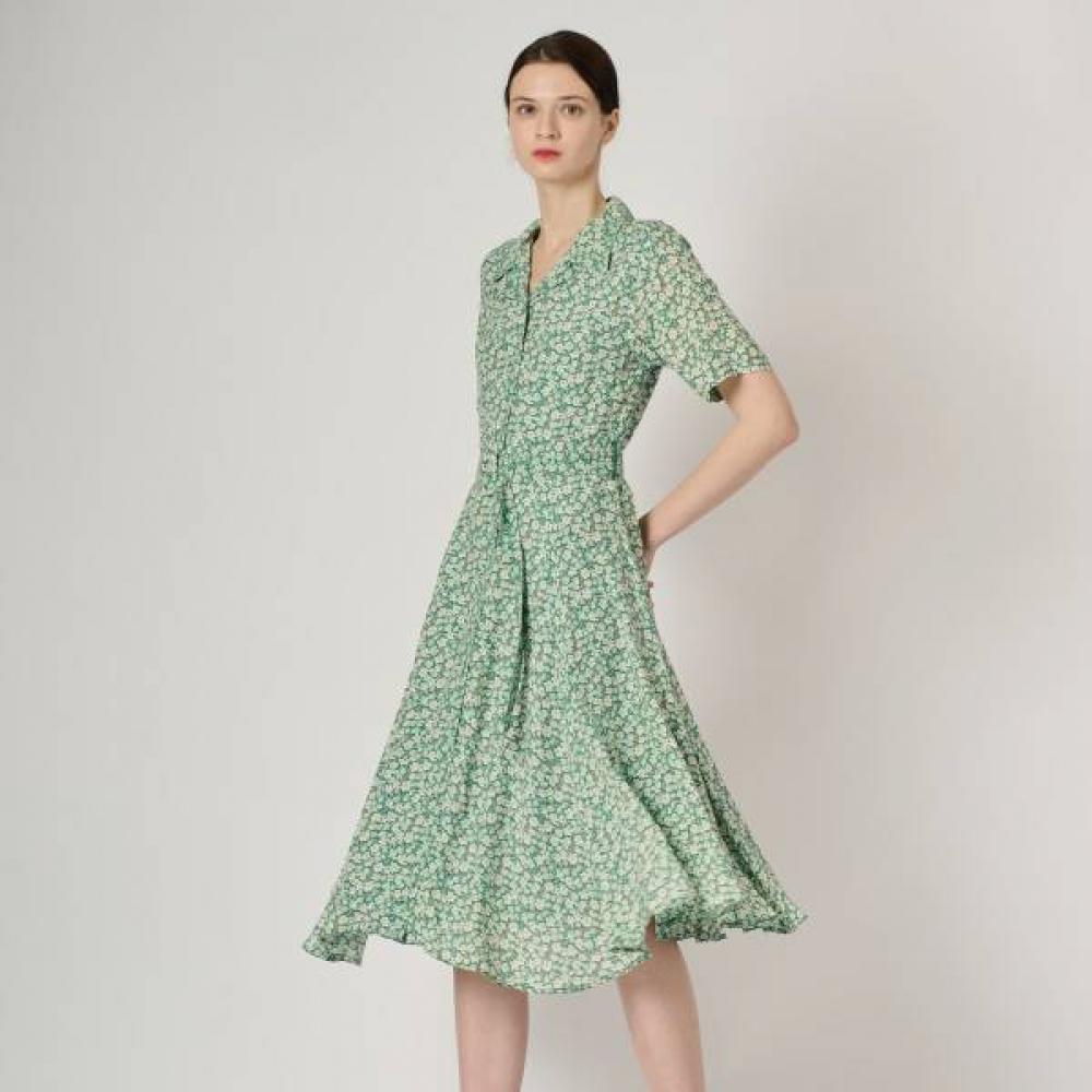 

Bcbg Mini Floral Print Dress B4m4o686 green (42)/77