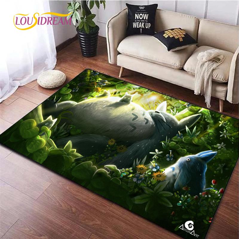 Cute Cartoon Anime Carpet for Living Room Bedroom Rug Kitchen Kids Unslip Floor Mat Birthday Gift Photography Props Tintines Rug