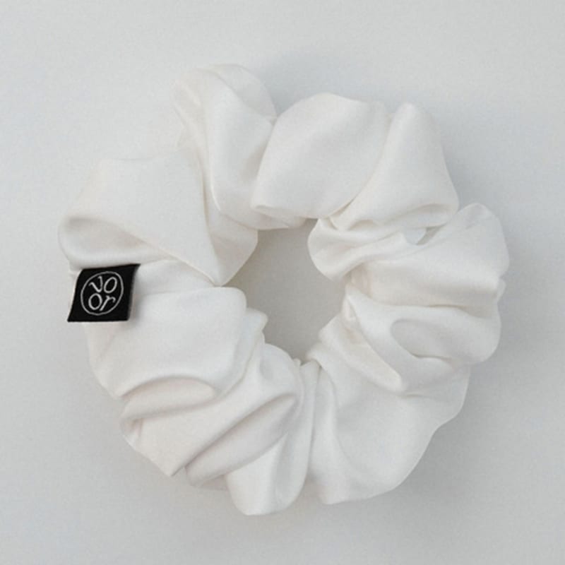 Voor Basic Silky Scrunchie_White
