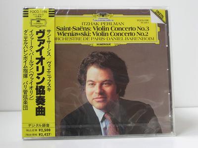 CD PERLMAN ITZHAK SAINTSANS WIEN  SaintSaens Violin Concerto  POCG1196  1990 Japan Classical Used