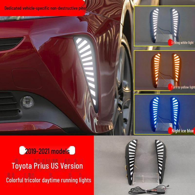 LED Front Fog Lights for 2019-2021 Toyota Prius 40 Series - Daytime Running Lights Modification