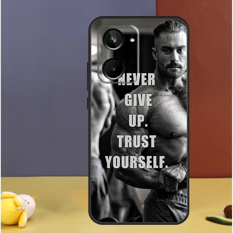Gym Fitness Bodybuilding For Realme GT7 Pro GT6 C61 C67 C63 C71 C55 C51 C65 C53 C75 10 11 12 13 14 15 Pro Plus Case