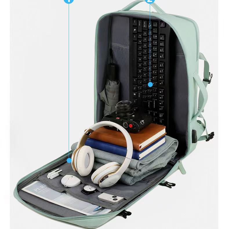 Extendible Travel Backpack Unisex Laptop Bag Women Large Luggage Bags Men's Students Business Trip USB Charge Mochila