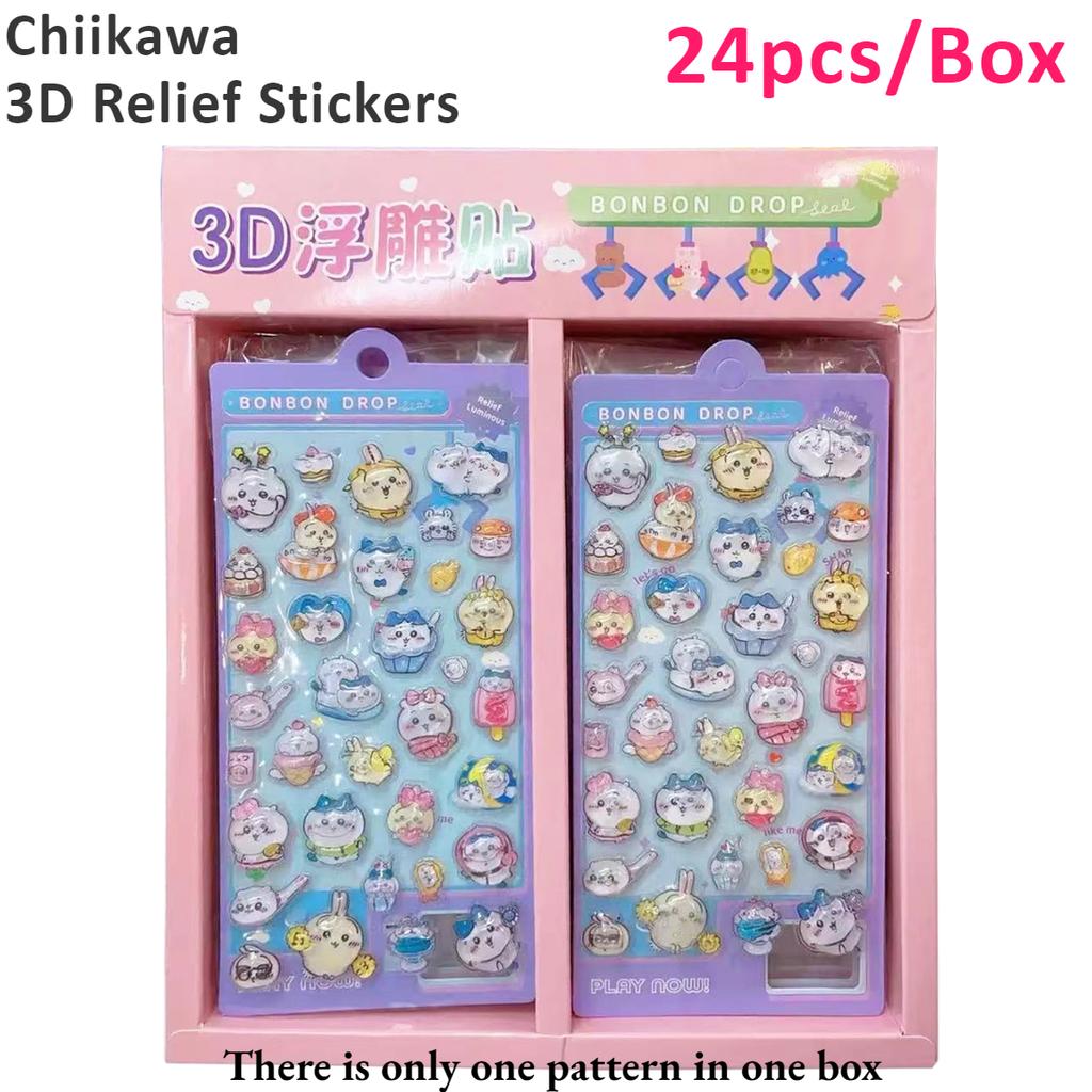 2025Kawaii Crayon Shin Chan Cartoon 3D PET Relief Water Sticker Cute DIY Mobile Phone Case Decoration Sticker