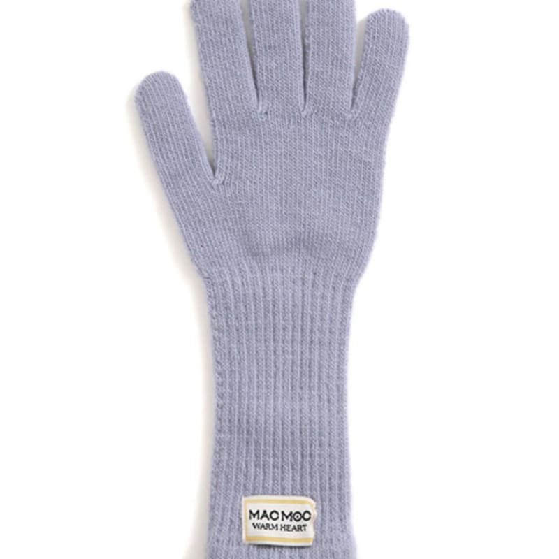 MAC MOC Sso Ok Sook Rabbit Fur Wool Logo Gloves_6 Colors
