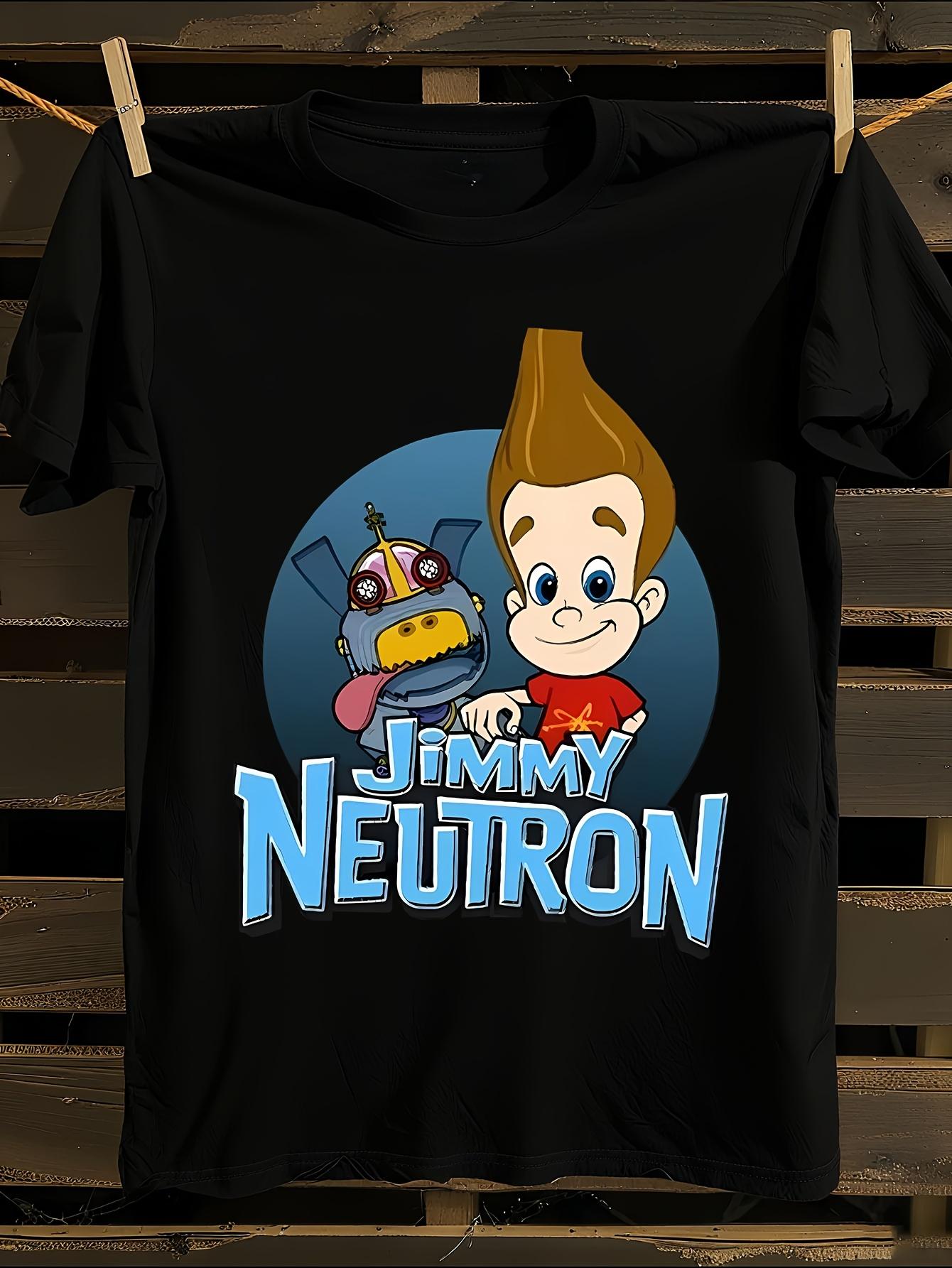 1pc and Teens Jimmy Neutron Goddard Print T-shirt XXXXL