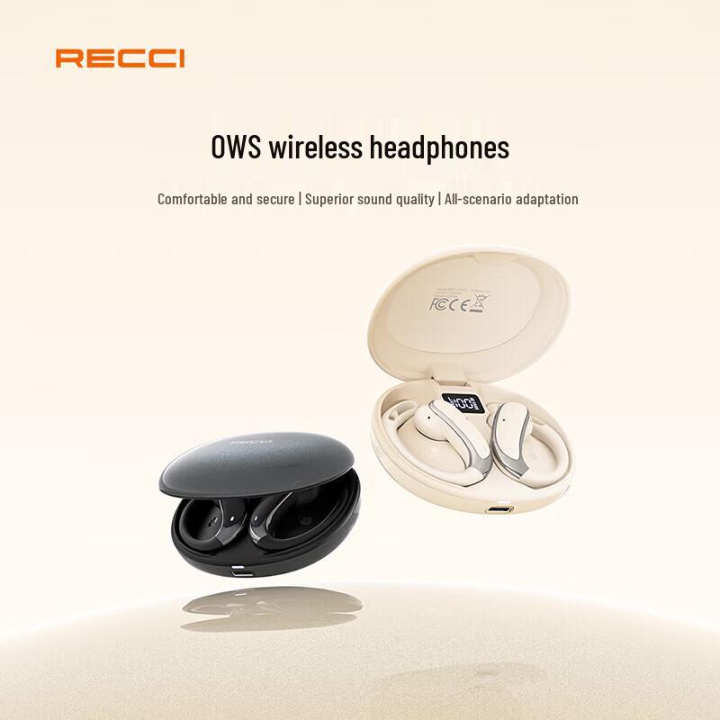 Recci REP-W103 Bluetooth 5.4 Ear-Hook Wireless Earbuds