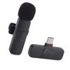 Wireless Lavalier Microphone Type C Rechargeable Noise Reduction Clip On Lapel Microphone for Video Recording Vlog