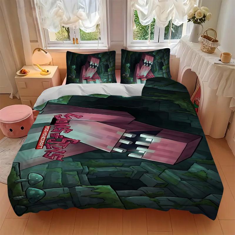 Mystery Caves Printed 3pcs Bedding Set Soft Microfiber 1 Duvet Cover And 2 Pillowcases Home Bedroom Decor Xmas Gift K1929