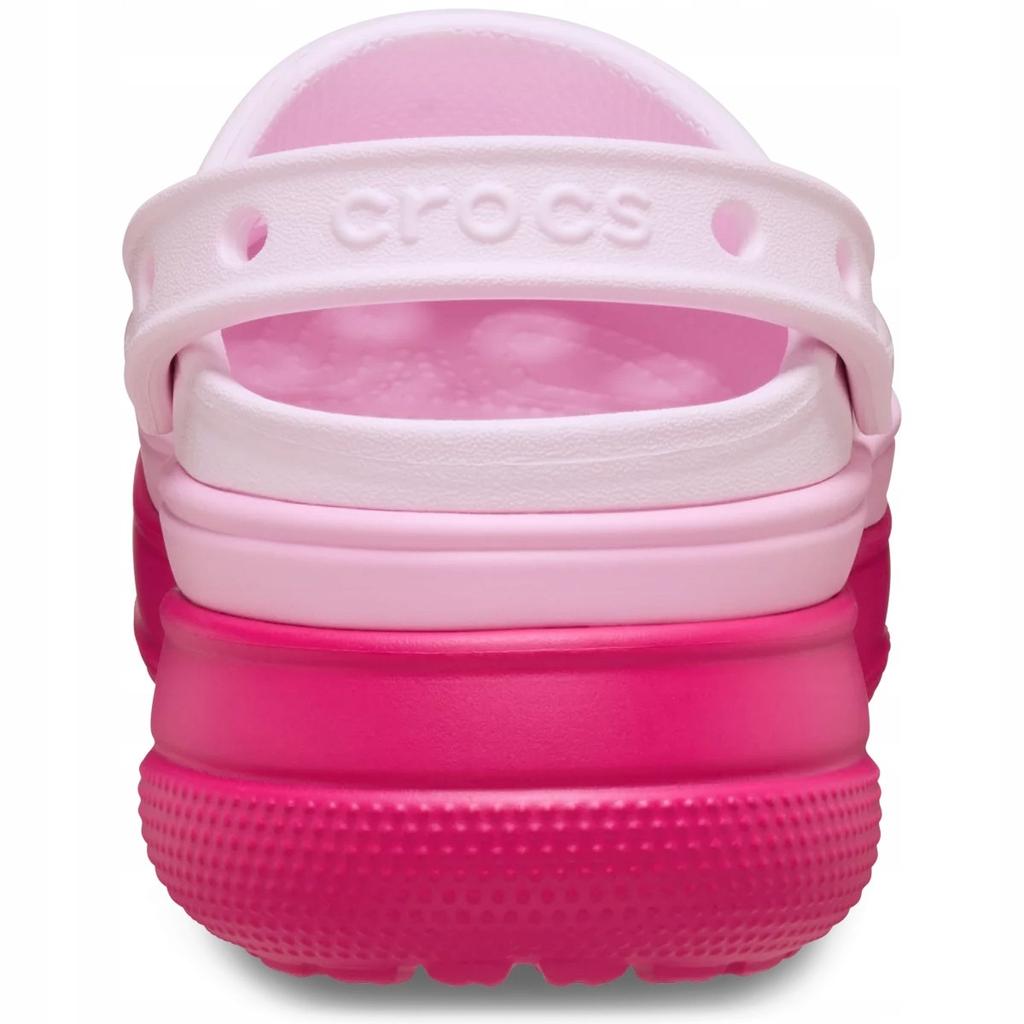 Saboti Femei Crocs Classic Stacked Clog Dragon Fruit 38-39 EU Synthetic Material Platform Comfort Slip Resistant Clogs