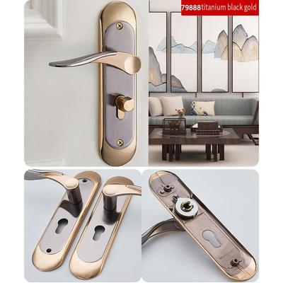 European Style Bedroom Interior Door Lock Easy Install Vintage Door Handle Lock Set Universal Anti-Theft Gate Lock