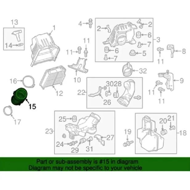 Air Cleaner Intake Hose Tube For 2015-2016 Honda CR-V 2.4L Car Engine Parts 17228-5LA-A00 172285LAA00 17228 5LA A00