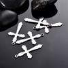 20pcs/lot Stainless Steel Cross Charms Pendants For Jewelry Making Christian Cross Jewelry Making Charms Connector Accessories