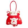 Christmas Goodie Bags for Kids, Small Candy Gift Bags with Handles and Button Closure for Christmas Eve Gifts