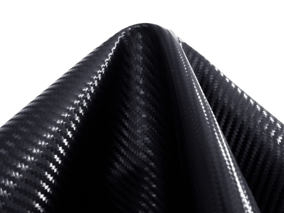 Synthetic Leather Carbon Leather 92 X 44 Cm Fabric, (black)