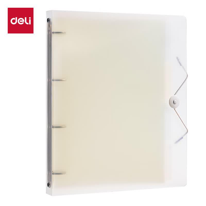 Deli A4 4-Ring Loose-Leaf Folder