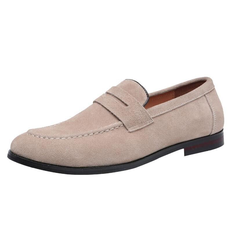 Pantofi casual pentru bărbați Piele naturală întoarsă Bărbați Slip-on Ușori Confortabili Loafere pentru condus Mocasini Bărbați Petrecere Nuntă Plat