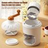 Hand Crank Kitchen Ice Crusher Snow Cone Shaver With Tray Stainless Steel Blade Non-electric Machine For Home Commercial