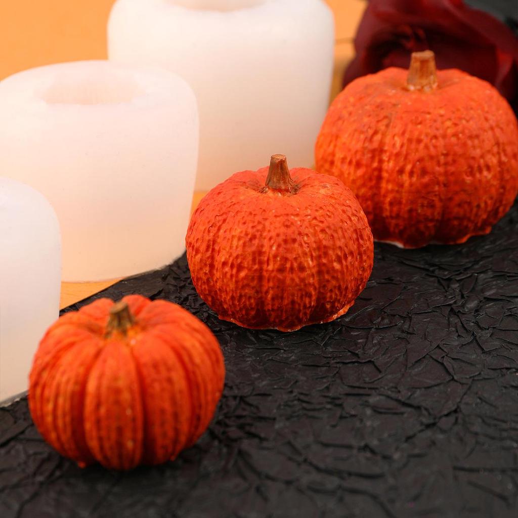 Halloween Pumpkin & Maple Leaf Silicone Mold for Cake, DIY Baking, Aromatherapy, Plaster, and Candle Crafting