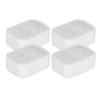 4pcs Pet Fountain Replacement Filters Activated Carbon Filter for Cat Dog Water Feeder(Lotus Filter