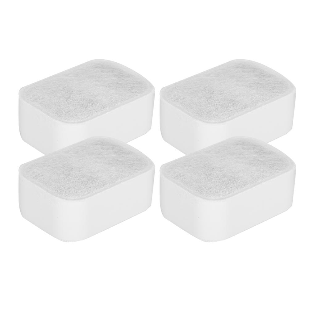 4pcs Pet Fountain Replacement Filters Activated Carbon Filter for Cat Dog Water Feeder(Lotus Filter
